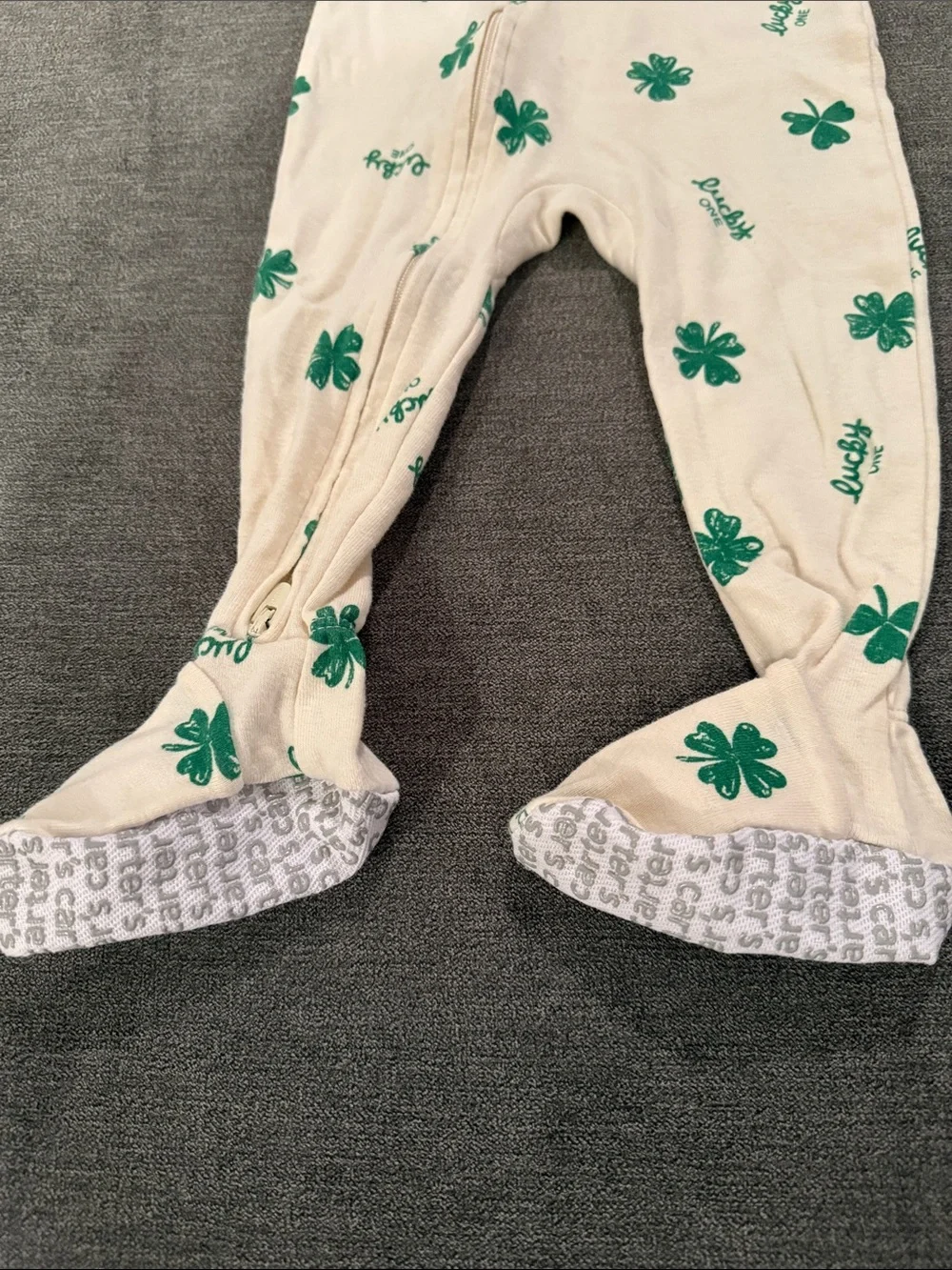 Carters Shamrock Sleeper - Picture 3 of 4